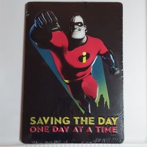 The Incredibles metal sign